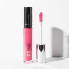 BRANID High-Shine Lip Gloss – Vibrant Pink